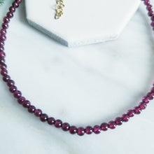 Load image into Gallery viewer, Brooke Garnet & 14K Gold Filled Anklet