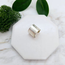 Load image into Gallery viewer, Silk Textured Sterling Silver Ear Cuff- 4 widths