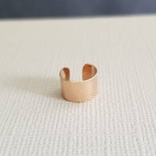 Load image into Gallery viewer, Wide Rose GF Ear Cuff Faux Piercing