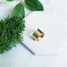 Load image into Gallery viewer, Wide Yellow GF Ear Cuff