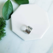 Load image into Gallery viewer, Dragon Scales 6mm Wide Sterling Silver Ear Cuff