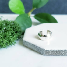 Load image into Gallery viewer, Sterling Silver Ear Cuff - Wide Half Round