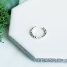 Load image into Gallery viewer, Sterling Silver Faceted Wire Ear Cuff