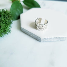 Load image into Gallery viewer, Dragon Scales 6mm Wide Sterling Silver Ear Cuff