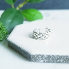 Load image into Gallery viewer, Woven Sterling Silver Ear cuff