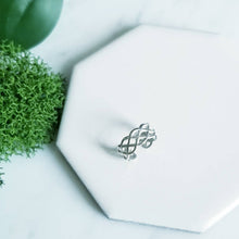 Load image into Gallery viewer, Woven Sterling Silver Ear cuff