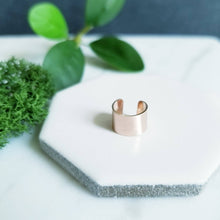 Load image into Gallery viewer, Wide Rose GF Ear Cuff Faux Piercing