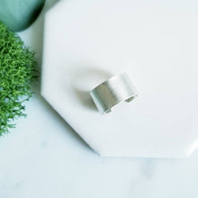 Load image into Gallery viewer, Sterling Silver Ear Cuff 6mm Matte Brushed Finish