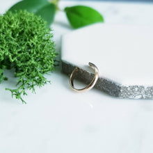 Load image into Gallery viewer, 14K Rose GF Half Round Ear Cuff Faux Piercing