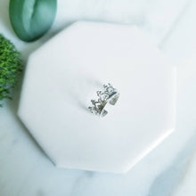 Load image into Gallery viewer, Princess Crown Sterling Silver Ear cuff
