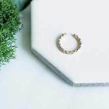 Load image into Gallery viewer, 14K Yellow GF Faceted Round Ear Cuff