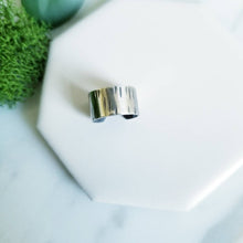 Load image into Gallery viewer, Sterling Silver 6mm Ear Cuff - Birchbark Texture