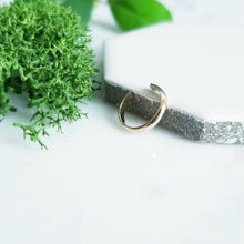 Load image into Gallery viewer, 14K Rose GF Half Round Ear Cuff Faux Piercing