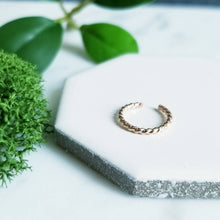 Load image into Gallery viewer, 14K Rose GF Twisted Wire Ear Cuff