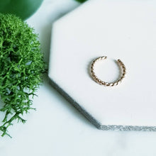 Load image into Gallery viewer, 14K Rose GF Twisted Wire Ear Cuff