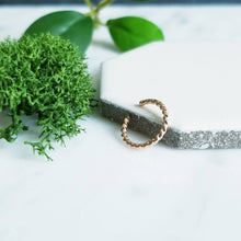 Load image into Gallery viewer, 14K Rose GF Twisted Wire Ear Cuff