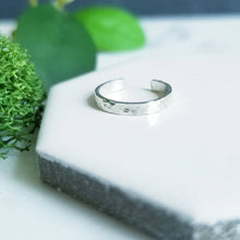 Load image into Gallery viewer, Sterling Silver Thin Ear Cuff - 2mm Hammered