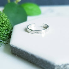 Load image into Gallery viewer, Sterling Silver Thin Ear Cuff - 2mm Hammered