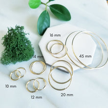 Load image into Gallery viewer, Endless 14K Gold Fill Hoop Earrings
