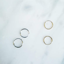 Load image into Gallery viewer, Solid 14K Gold Endless Hoops
