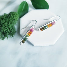 Load image into Gallery viewer, Tourmaline &amp; Sterling Earrings
