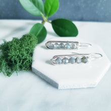 Load image into Gallery viewer, Labradorite &amp; Sterling Earrings
