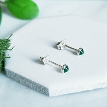 Load image into Gallery viewer, Green Nephrite Jade Earrings
