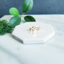 Load image into Gallery viewer, 14K Yellow GF Tiny Dot Stud Earrings
