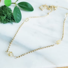 Load image into Gallery viewer, Tara Citrine &amp; 14K Gold Fill Chain Necklace
