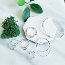 Load image into Gallery viewer, Sterling Silver Endless Hoop Earrings
