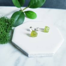 Load image into Gallery viewer, Rough Raw Gemstone Stud Post Earring, Sterling Silver Posts
