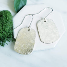 Load image into Gallery viewer, Sterling Silver Silk Texture Pebble Earrings
