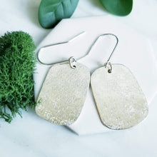 Load image into Gallery viewer, Sterling Silver Silk Texture Pebble Earrings
