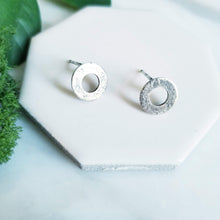 Load image into Gallery viewer, Sterling Silver Washer Post Earrings
