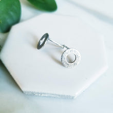 Load image into Gallery viewer, Sterling Silver Washer Post Earrings
