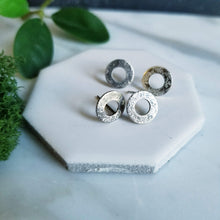 Load image into Gallery viewer, Sterling Silver Washer Post Earrings
