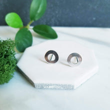 Load image into Gallery viewer, Sterling Silver Washer Post Earrings
