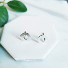 Load image into Gallery viewer, Sterling Silver Washer Post Earrings
