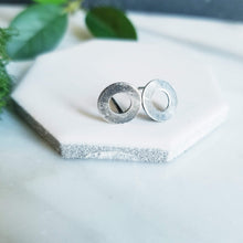 Load image into Gallery viewer, Sterling Silver Washer Post Earrings
