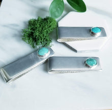 Load image into Gallery viewer, Sterling silver and Turquoise Money Clip
