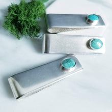 Load image into Gallery viewer, Sterling silver and Turquoise Money Clip
