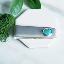 Load image into Gallery viewer, Sterling silver and Turquoise Money Clip
