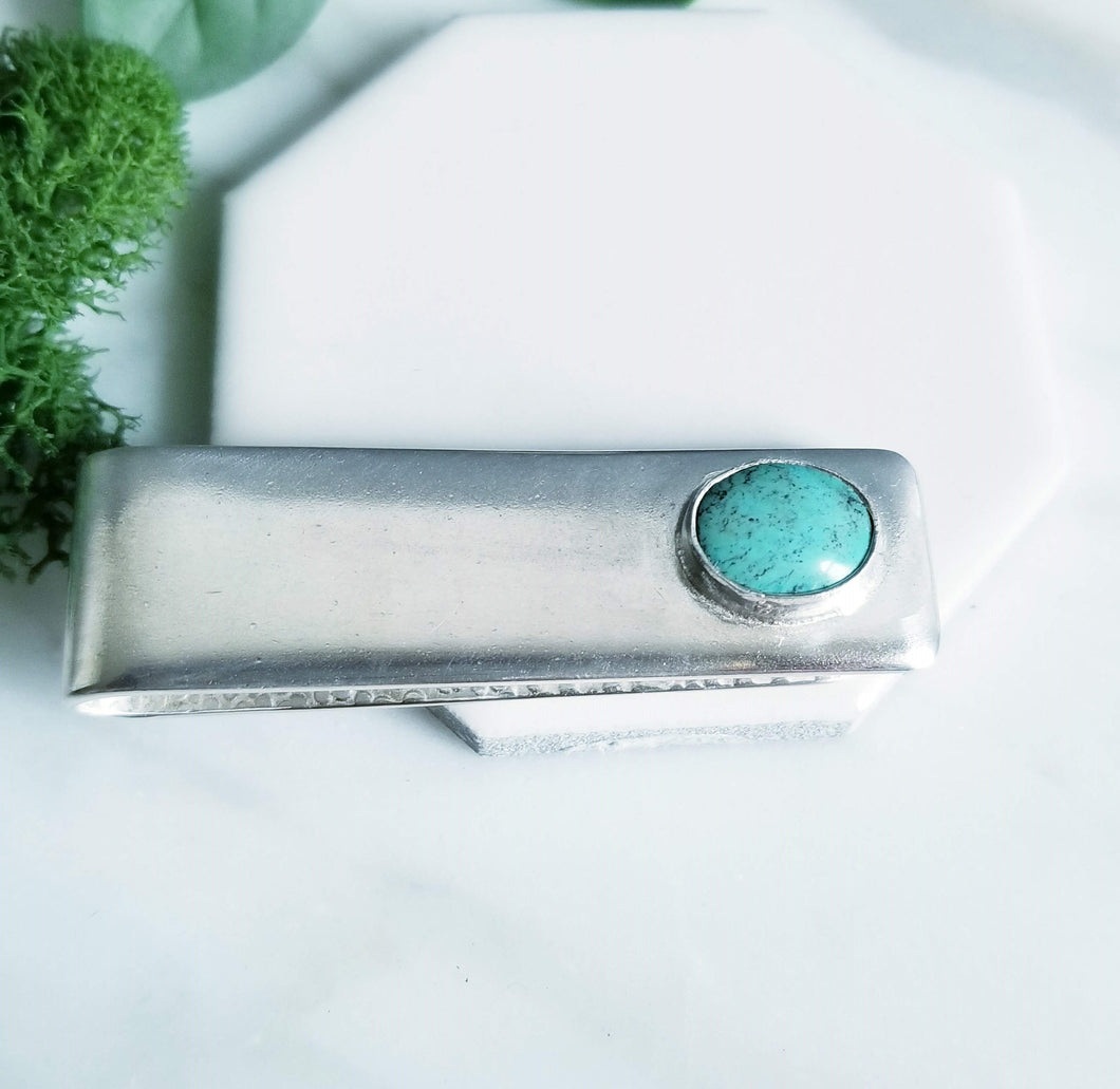 Sterling silver and Turquoise Money Clip