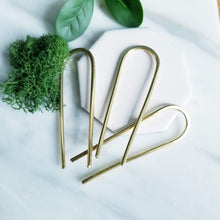 Load image into Gallery viewer, Hair Forks- Brass, Copper or Sterling Silver
