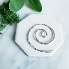 Load image into Gallery viewer, Sterling Silver Spiral Shawl Brooch
