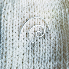 Load image into Gallery viewer, Sterling Silver Spiral Shawl Brooch
