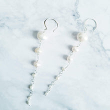 Load image into Gallery viewer, String of Pearls Earrings
