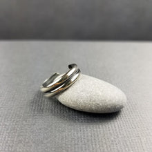 Load image into Gallery viewer, Sterling Silver Double Half Round Toe Ring
