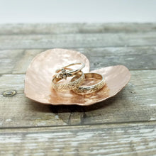 Load image into Gallery viewer, Copper Forged Heart Ring Dish
