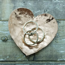 Load image into Gallery viewer, Copper Forged Heart Ring Dish
